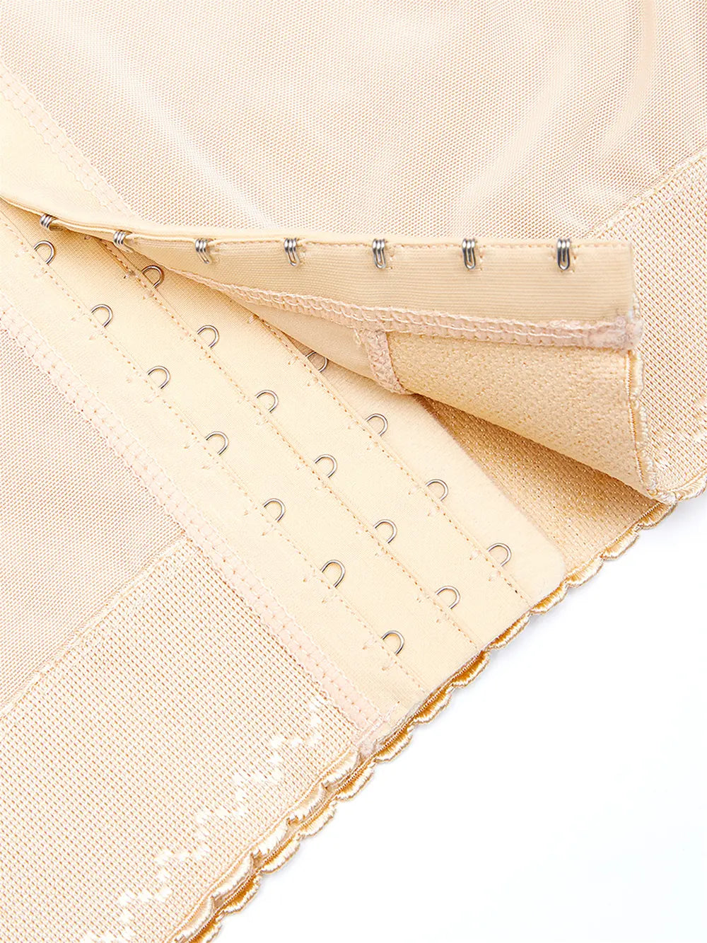 Full Size Lace Detail Hook-and-Eye Shaping Shorts Fitggins
