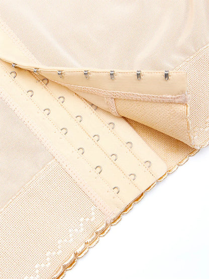 Full Size Lace Detail Hook-and-Eye Shaping Shorts Fitggins