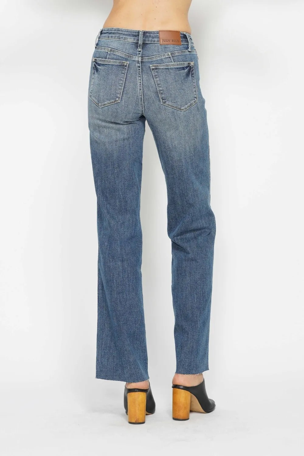 Judy Blue Full Size Tummy Control Straight Jeans Fitggins