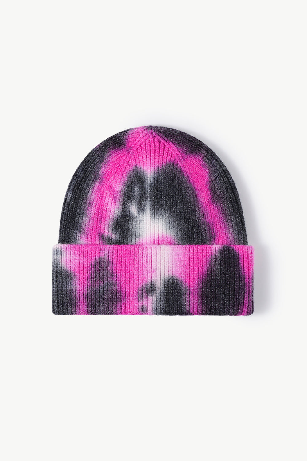 Tie-Dye Cuffed Knit Beanie - Hats - FITGGINS