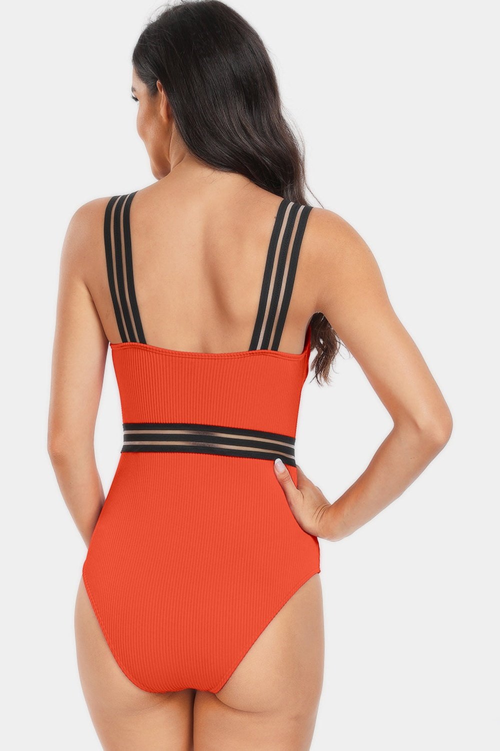 V-Neck One-Piece Swimwear - Swimwear One-Pieces - FITGGINS