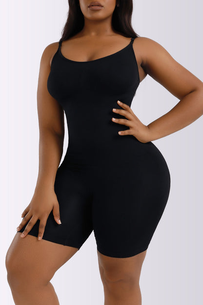 Full Size Spaghetti Strap Shaping Romper Fitggins