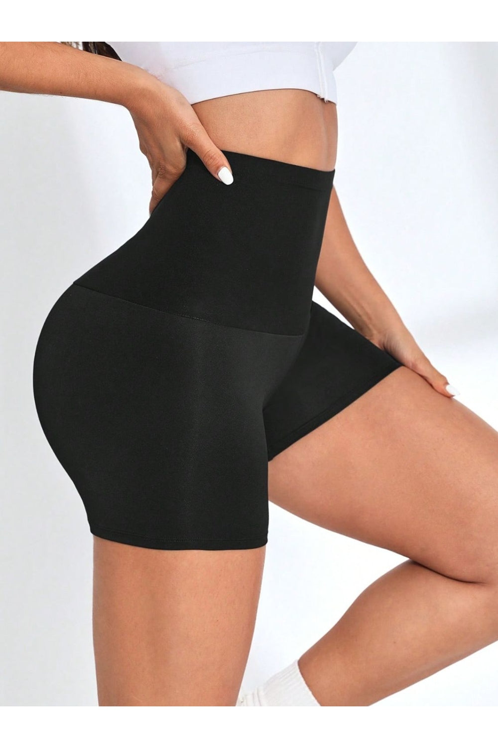 High Waist Active Shorts - Short Leggings - FITGGINS