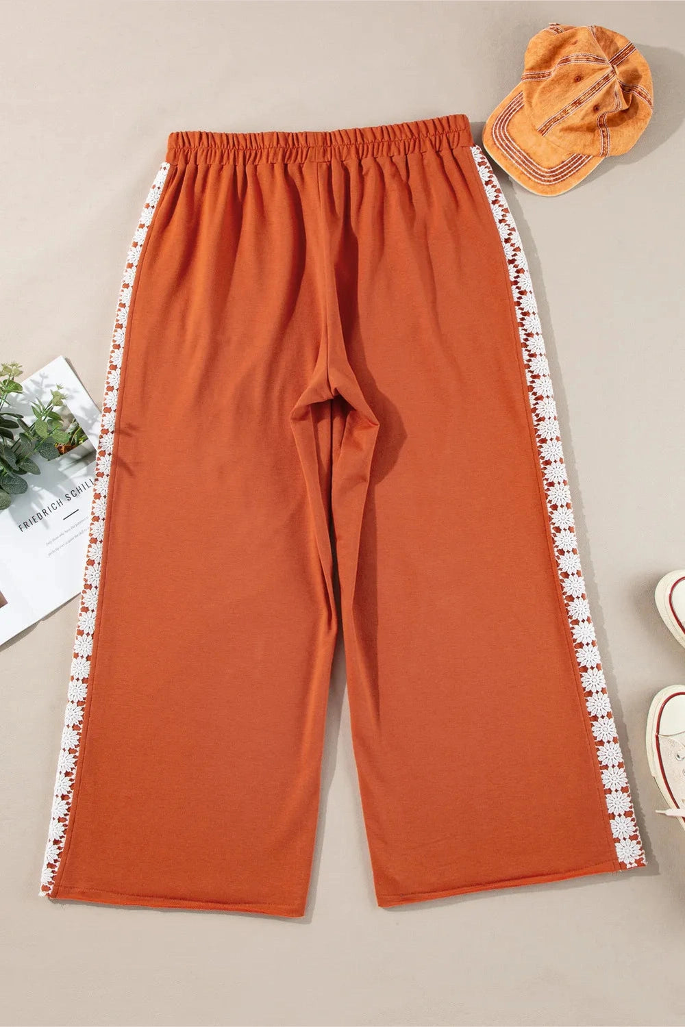 Plus Size Wide Leg Pants - Pants - FITGGINS