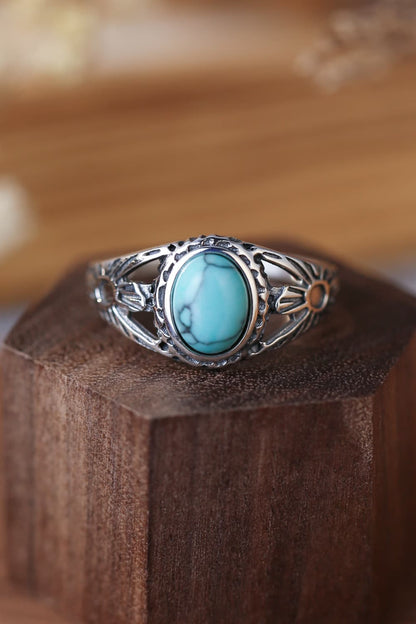 Turquoise 925 Sterling Silver Ring - Rings - FITGGINS