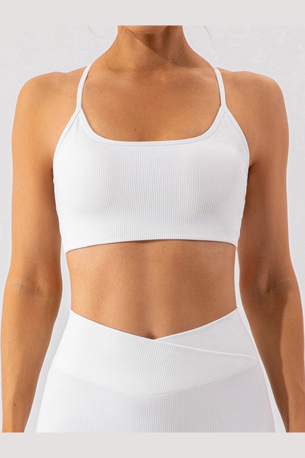 Spaghetti Strap Active Bra - Sports Bras - FITGGINS