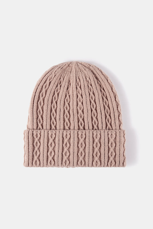 Mixed Knit Cuff Beanie - Hats - FITGGINS