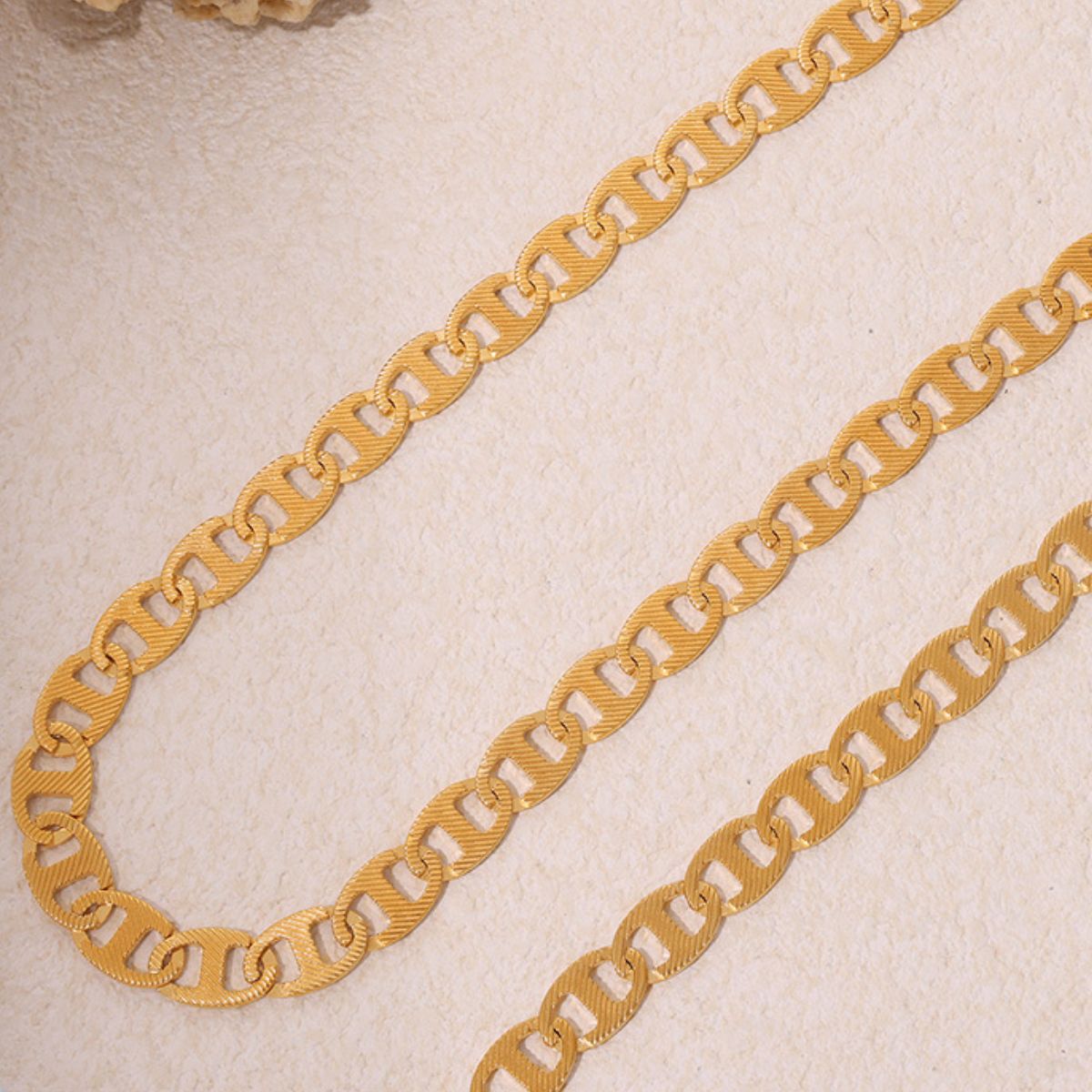 18K Gold-Plated Stainless Steel Chain Necklace - Necklaces - FITGGINS