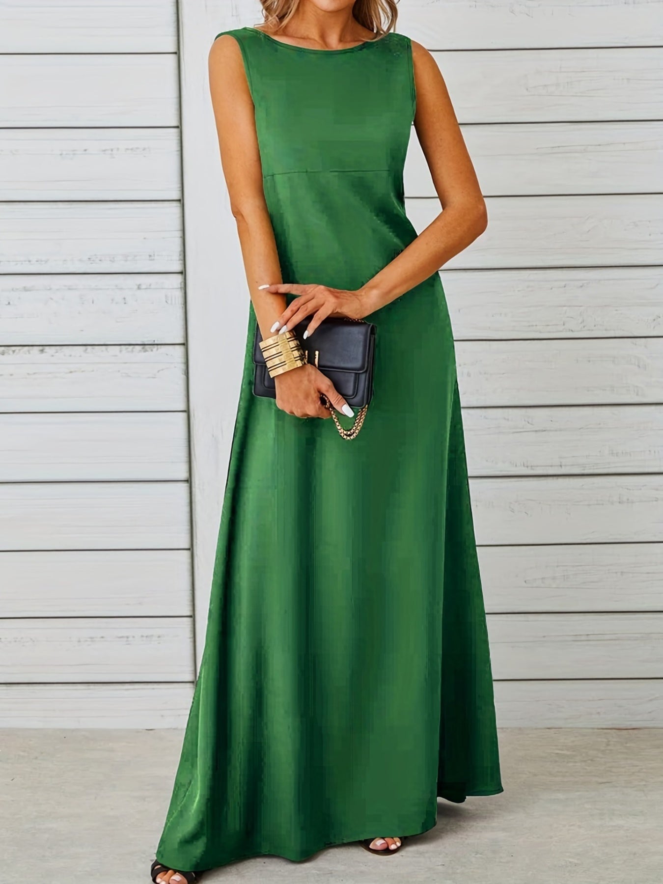 Sleeveless Flowy Maxi Dress Fitggins
