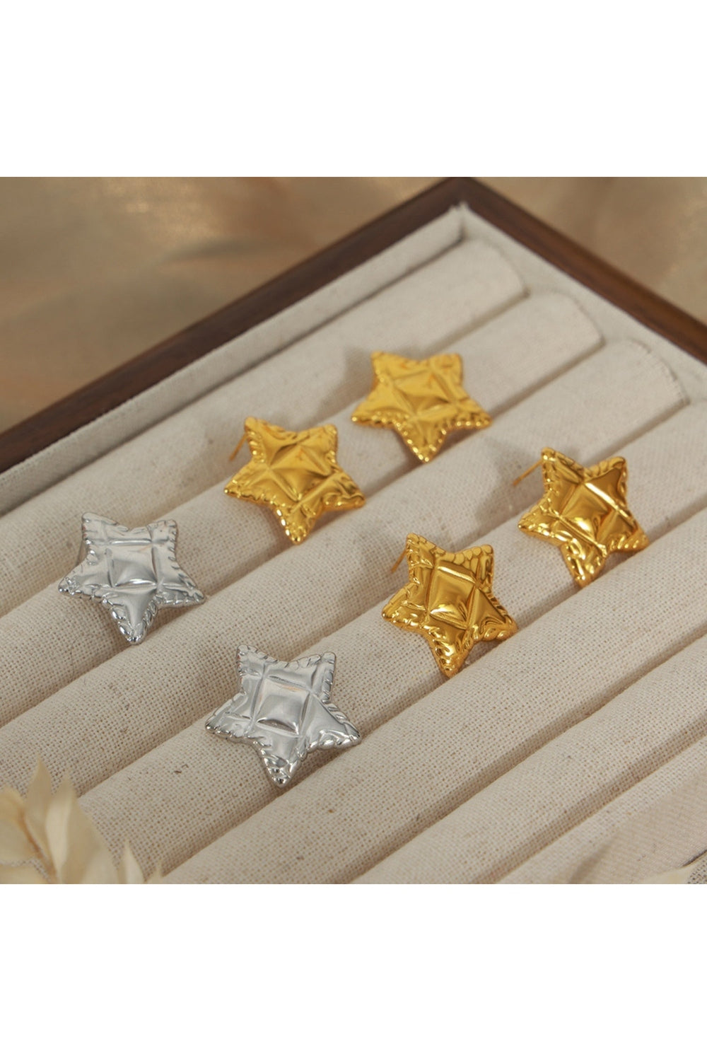 Titanium Steel Star Stud Earrings - Earrings - FITGGINS