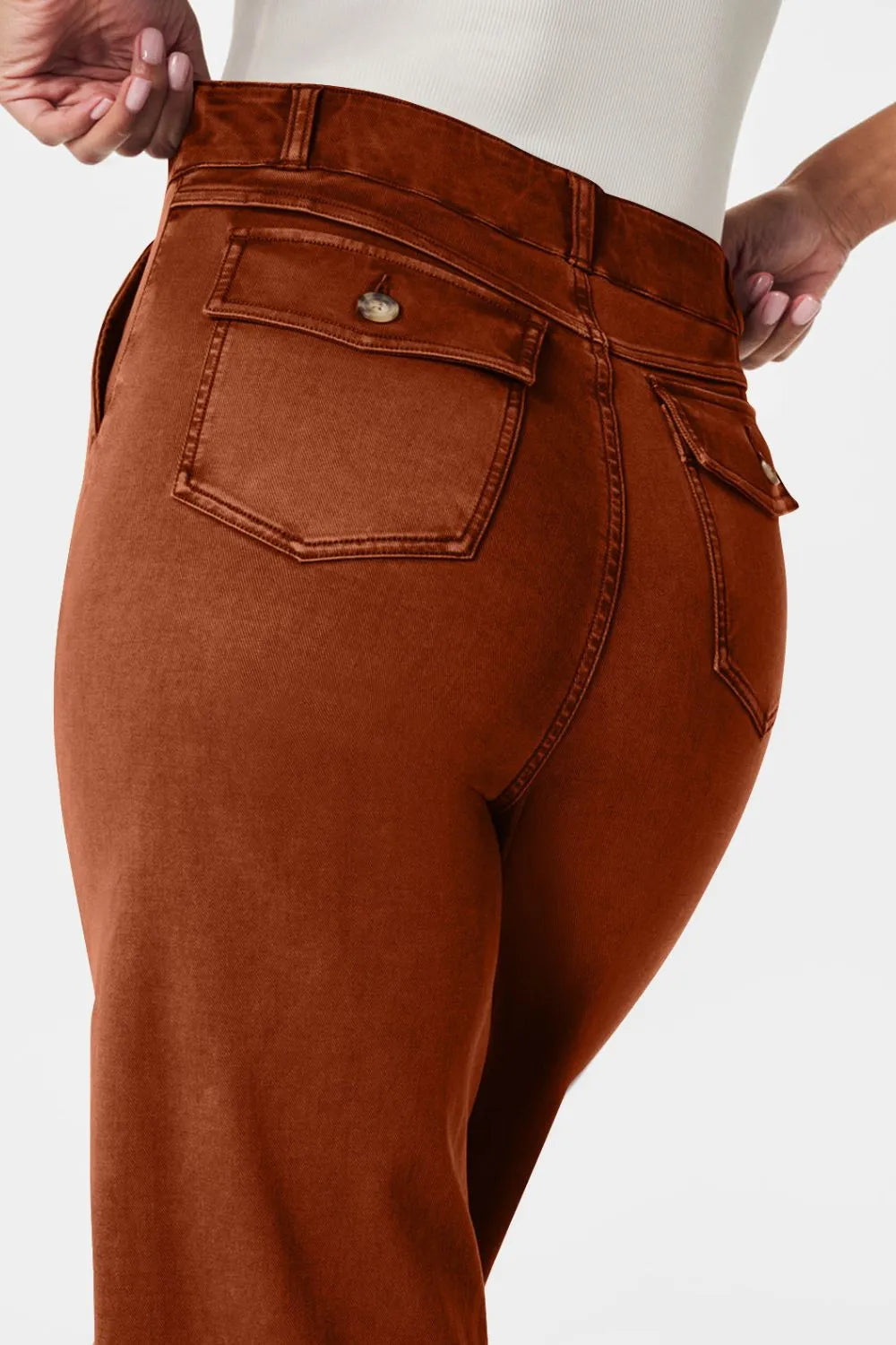 High Waist Jeans with Pockets Fitggins