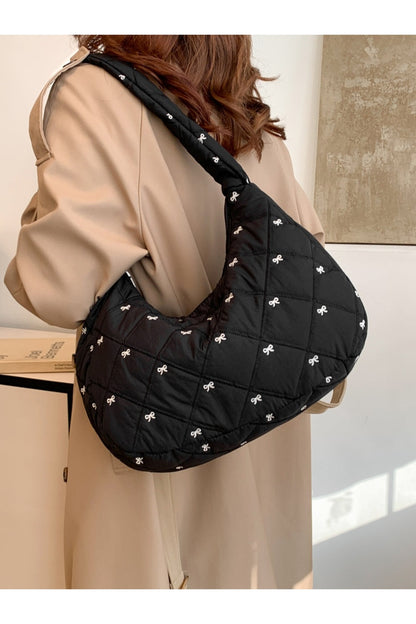 Bow Polyester Shoulder Bag - Handbag - FITGGINS