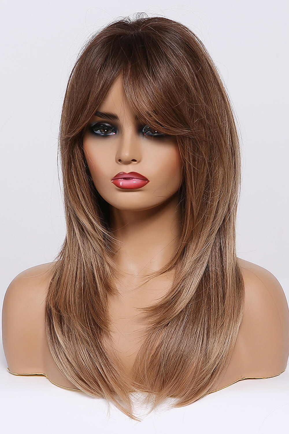 Mid-Length Wave Synthetic Wigs 24'' - Hair - FITGGINS