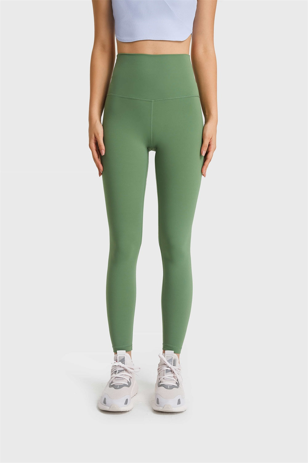 Millennia Ultra Soft High Waist Leggings Green Fitggins