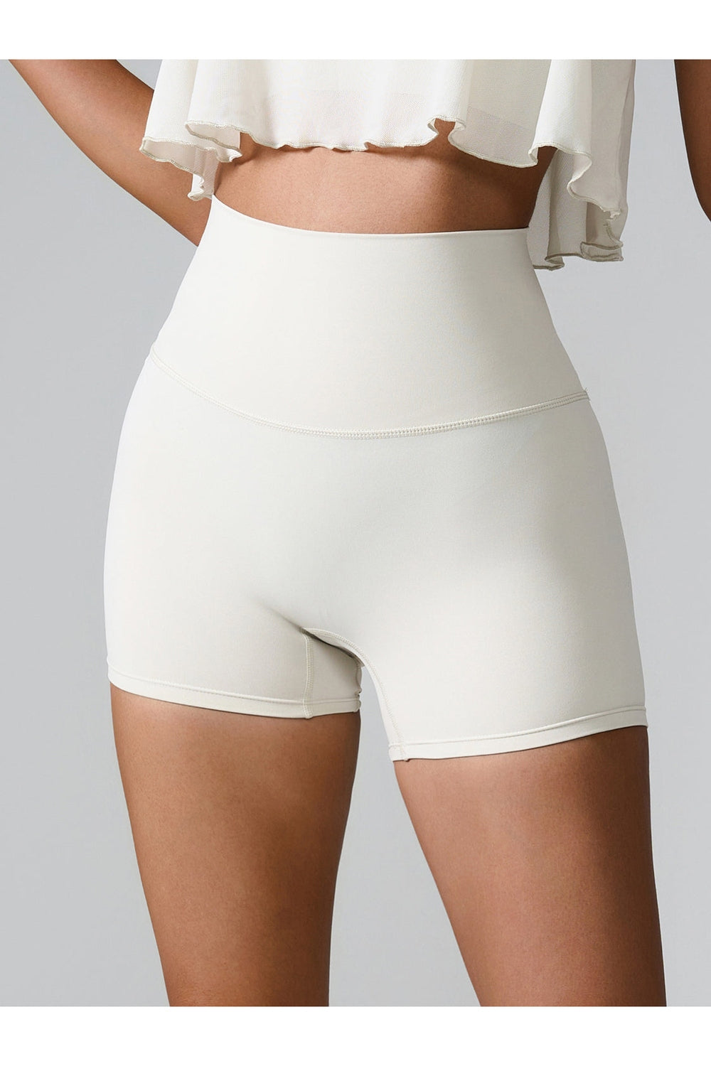 High Waist Active Shorts - Short Leggings - FITGGINS