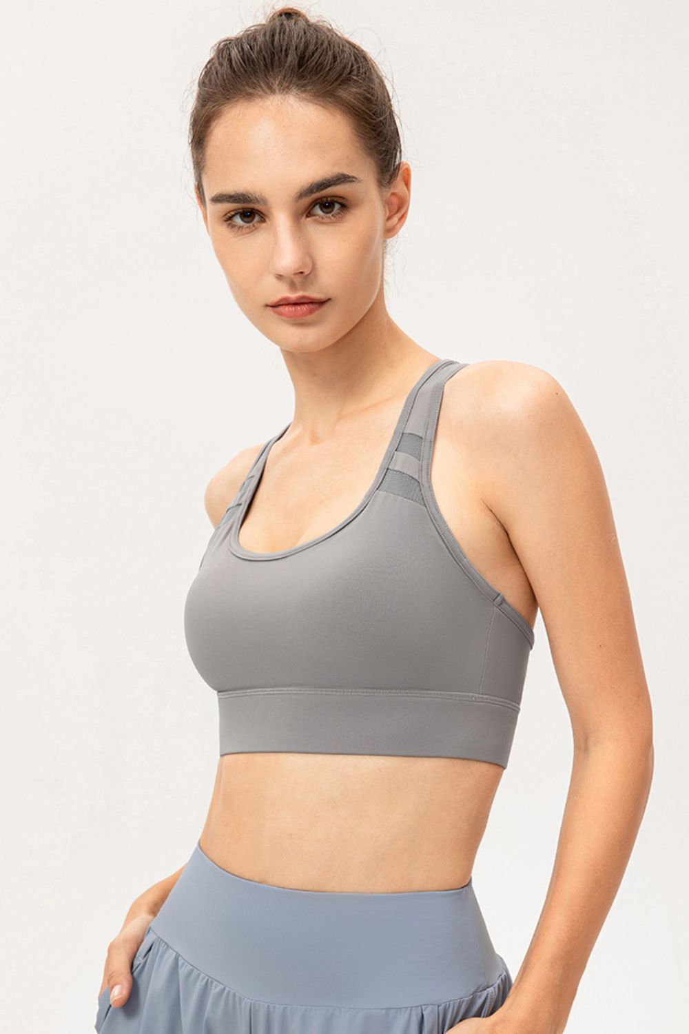 Scoop Neck Long Sports Bra Fitggins