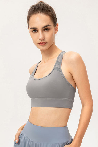 Scoop Neck Long Sports Bra Fitggins