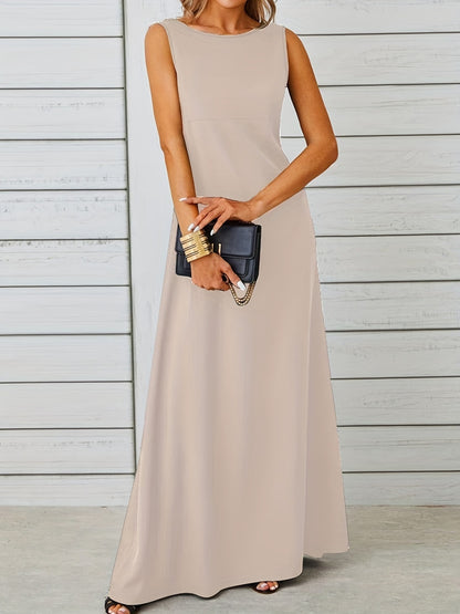 Sleeveless Flowy Maxi Dress Fitggins