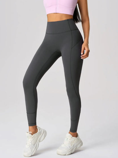 High Waist Active Leggings Dark Gray Fitggins