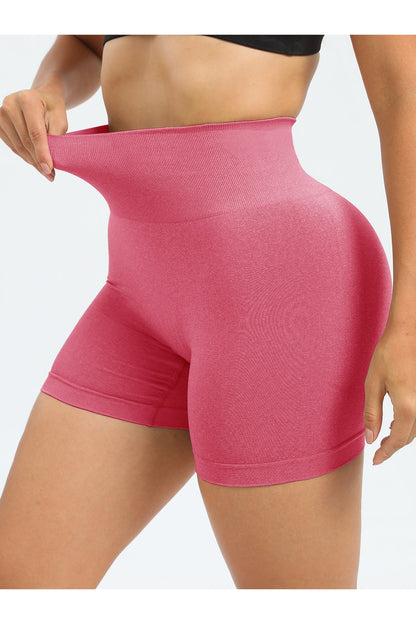 High Waist Active Shorts - Short Leggings - FITGGINS