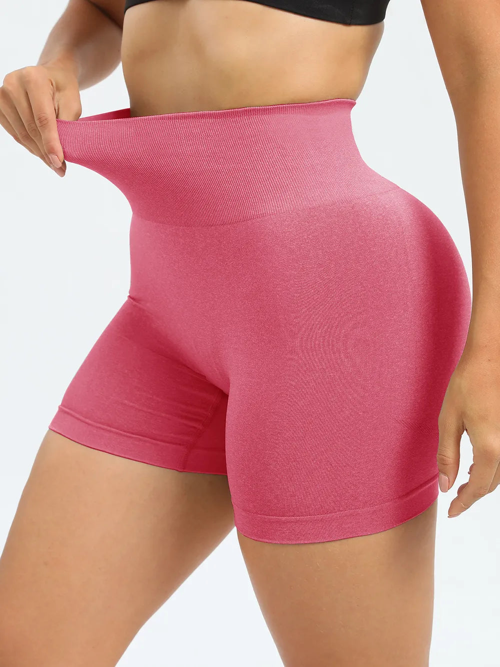 High Waist Active Shorts Strawberry Fitggins