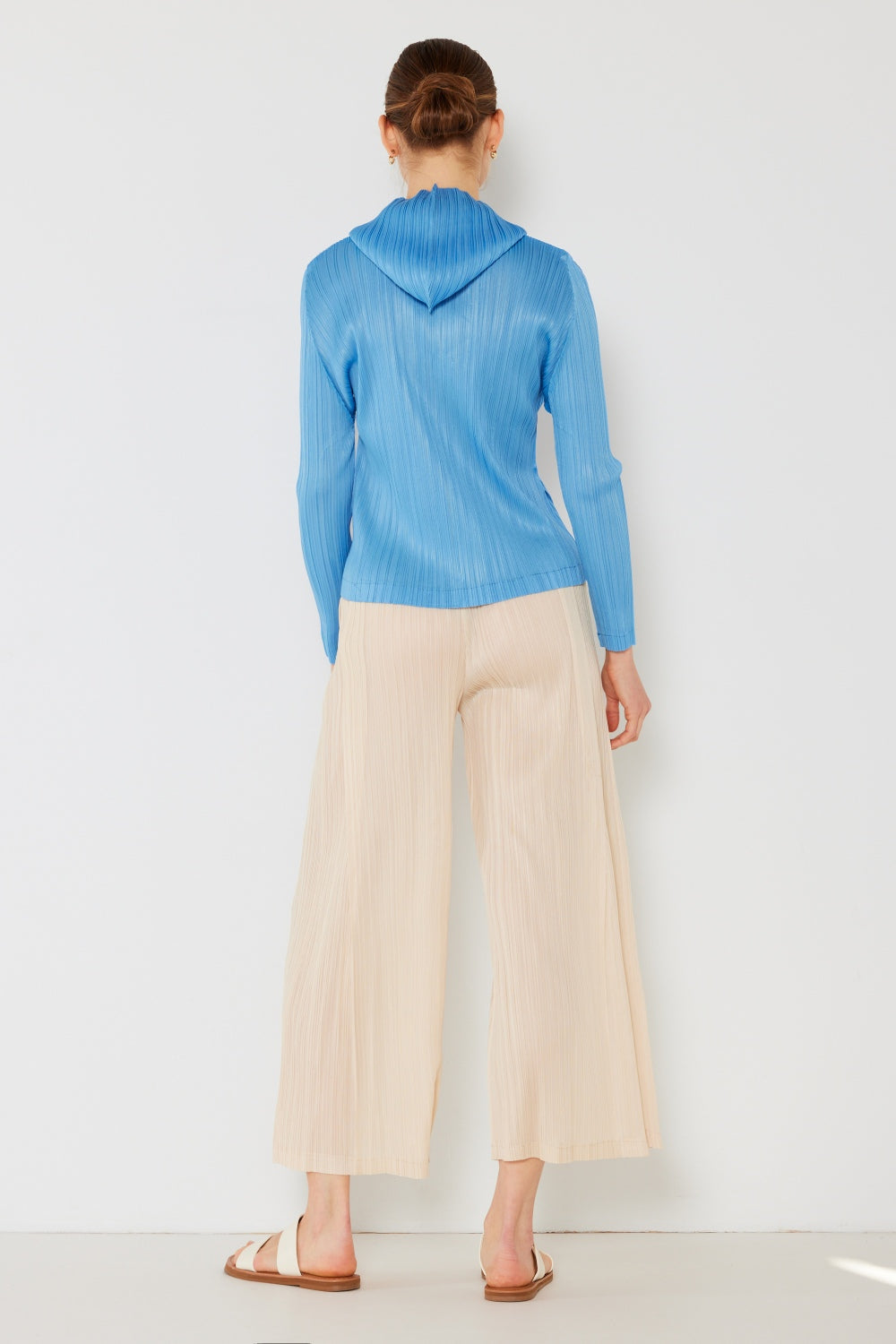 Marina West Swim Pleated Wide-Leg Pants with Side Pleat Detail - Pants - FITGGINS