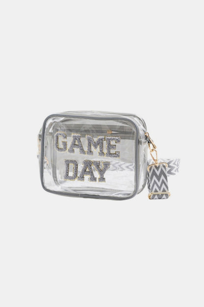 Zenana GAME DAY Stadium Approved Transparent Crossbody Bag - Handbag - FITGGINS