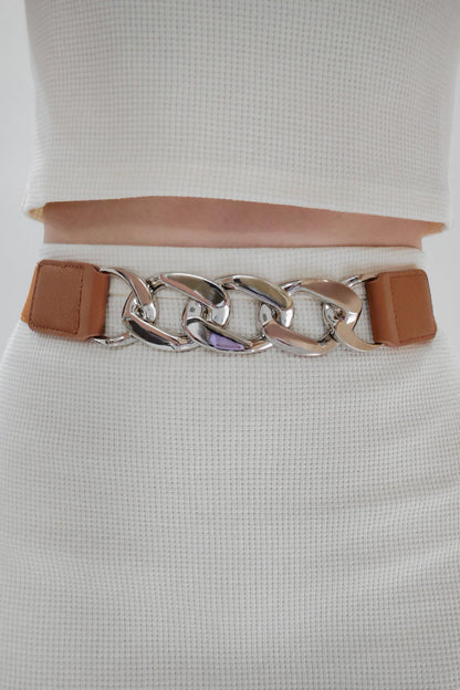 Chain Detail Elastic Belt - Belt - FITGGINS