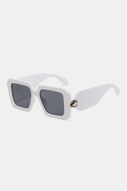 Polycarbonate Frame Square Sunglasses - Sunglasses - FITGGINS