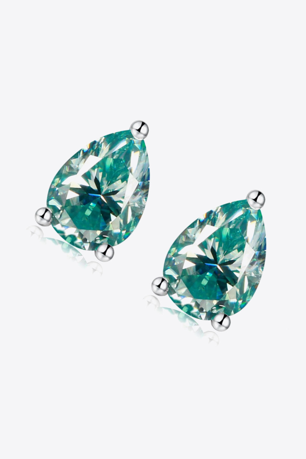 2 Carat Moissanite Teardrop Earrings - Earrings - FITGGINS