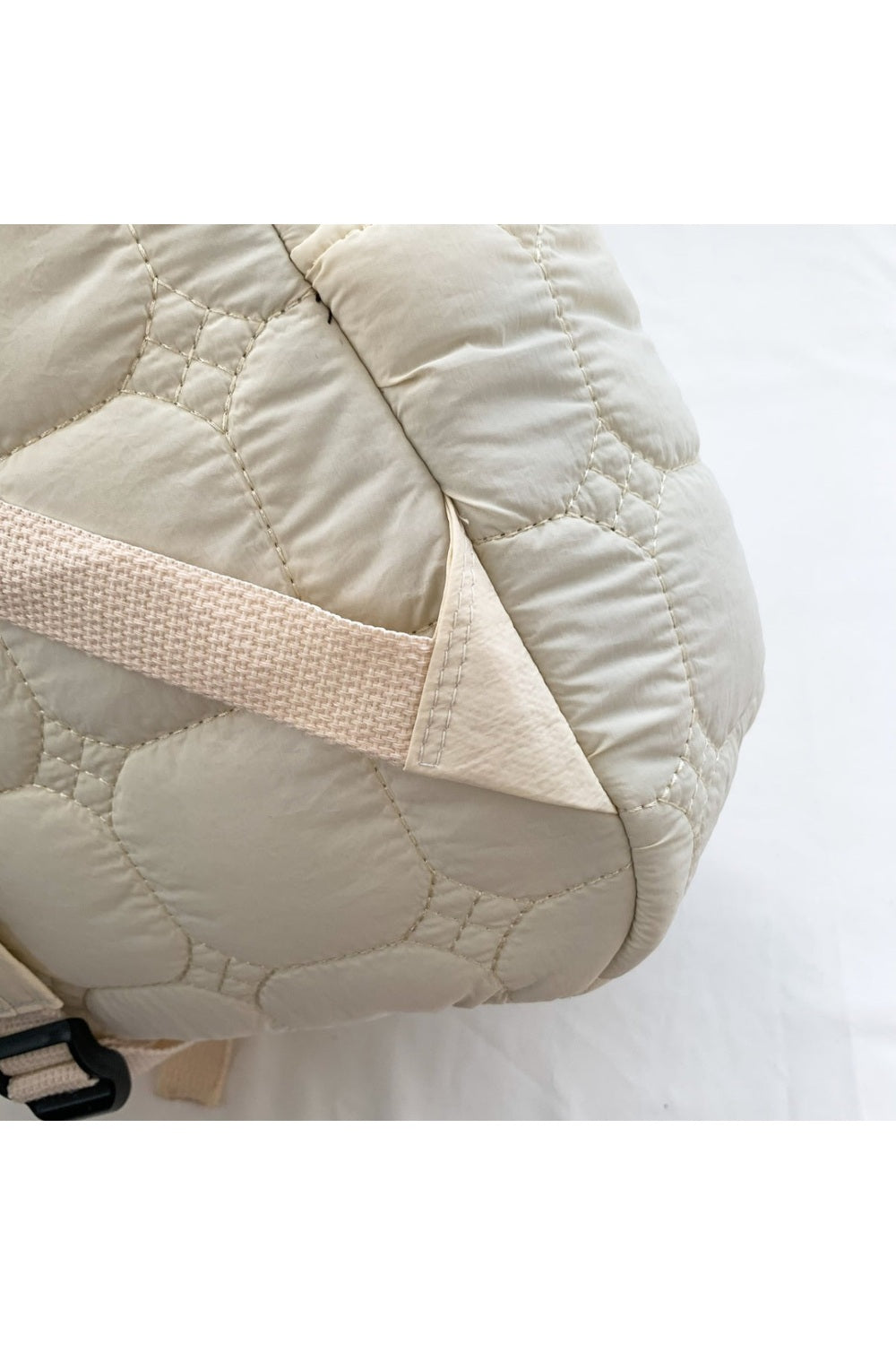 Quilted Polyester Backpack Bag - Handbag - FITGGINS