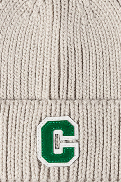 Letter C Patch Cuffed Beanie - Hats - FITGGINS