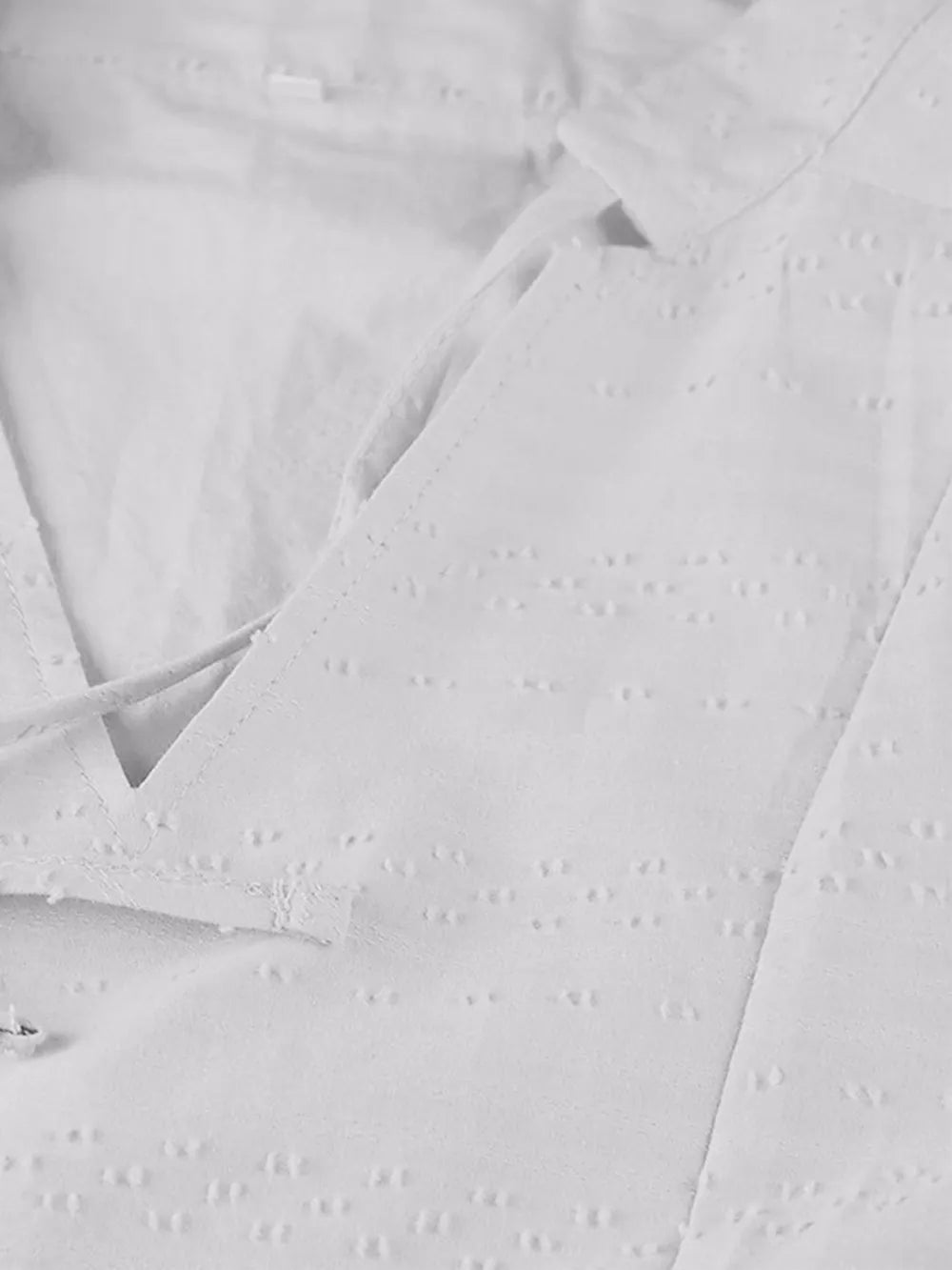 Full Size Tied Three-Quarter Sleeve Mini Dress Fitggins