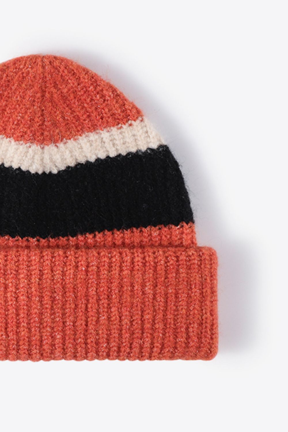 Tricolor Cuffed Knit Beanie - Hats - FITGGINS