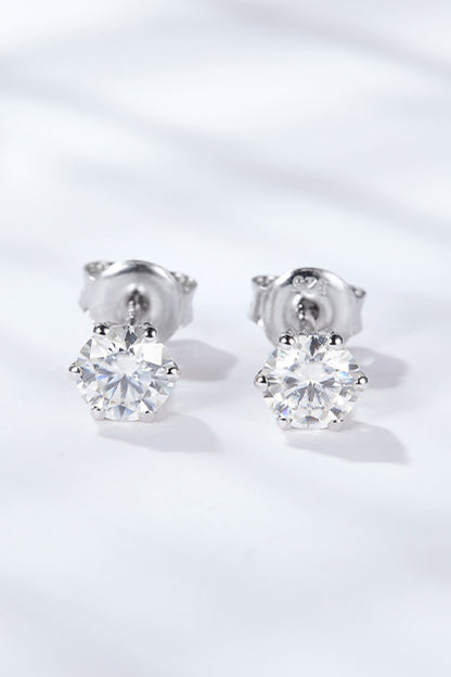 Good Days Ahead Moissanite Stud Earrings - Earrings - FITGGINS