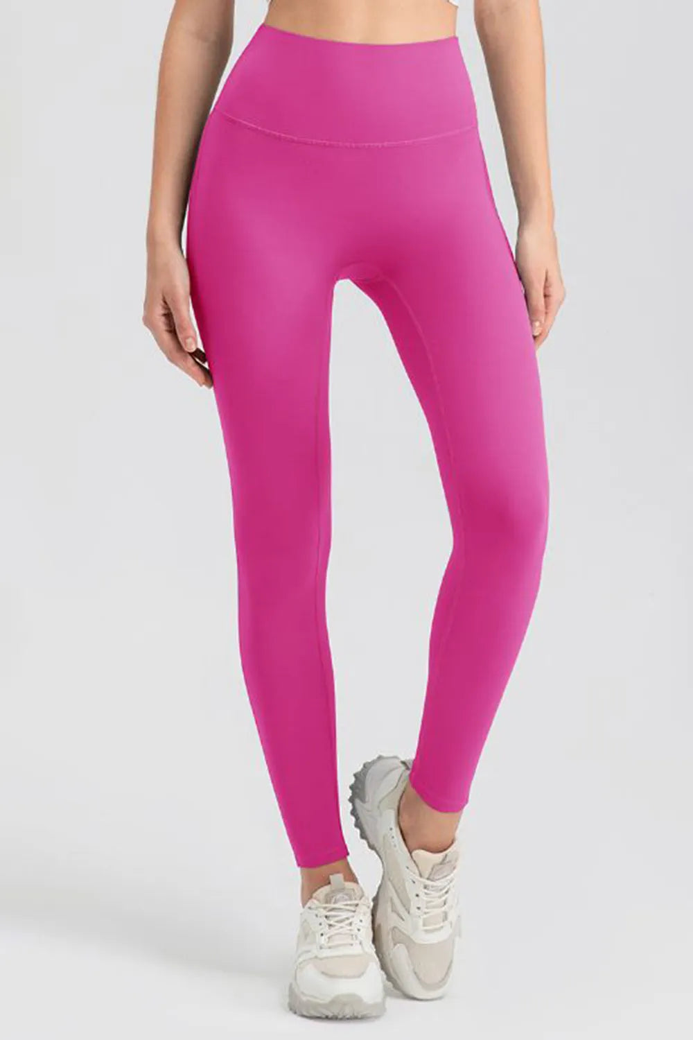 High Waist Skinny Active Pants Pink Fitggins