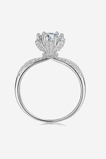 1 Carat Moissanite 6-Prong Ring - Rings - FITGGINS