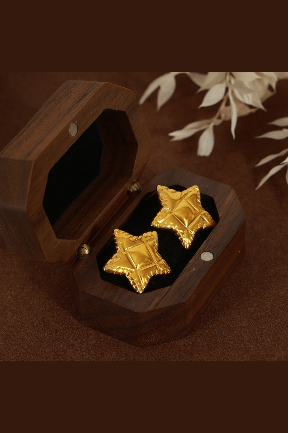 Titanium Steel Star Stud Earrings - Earrings - FITGGINS