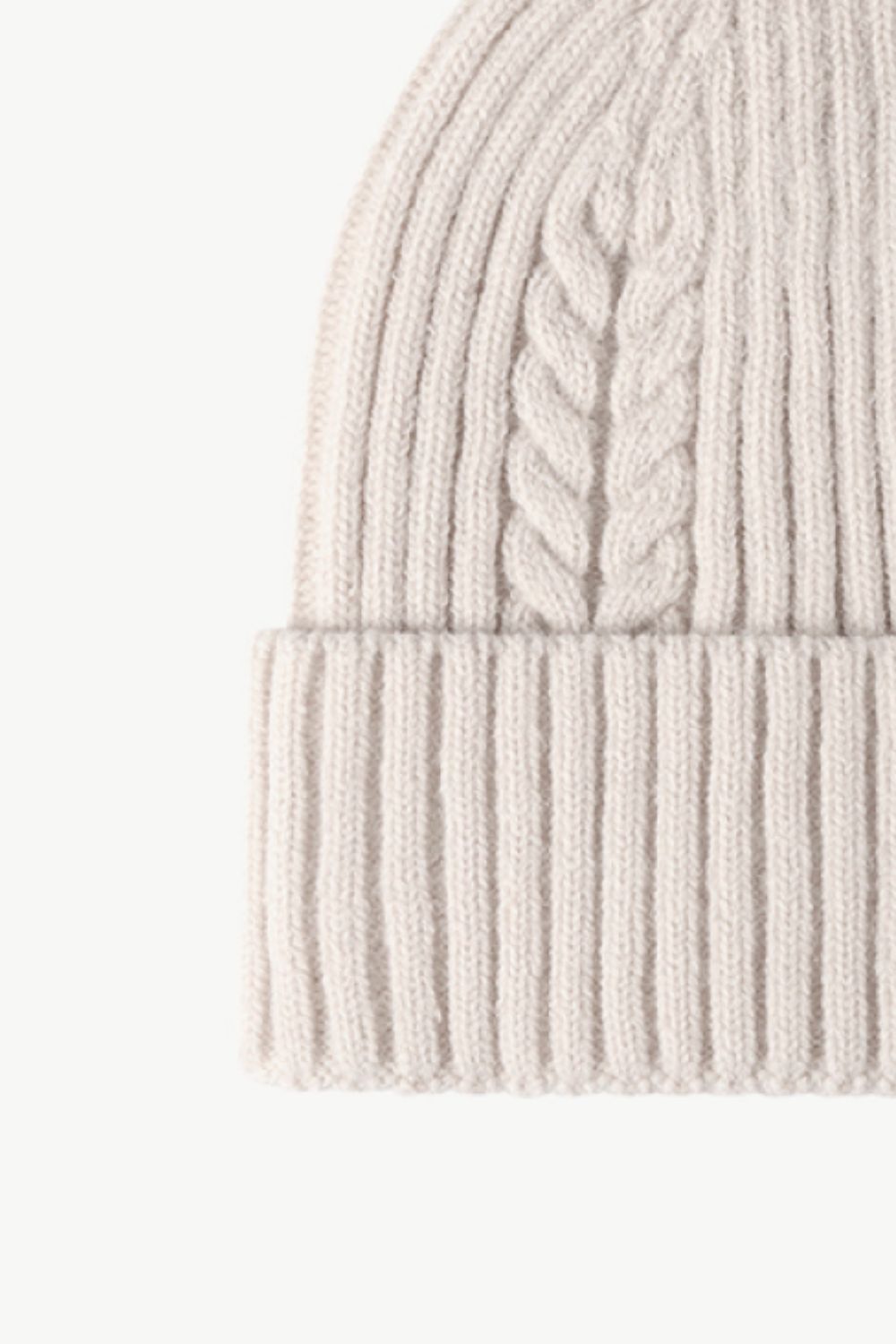 Cable-Knit Cuff Beanie - Hats - FITGGINS