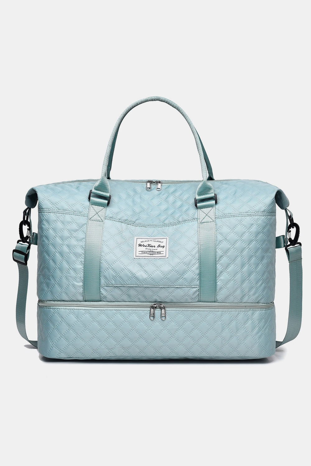 Diamond Grid Oxford Cloth Oversize Travel Bag - Handbag - FITGGINS