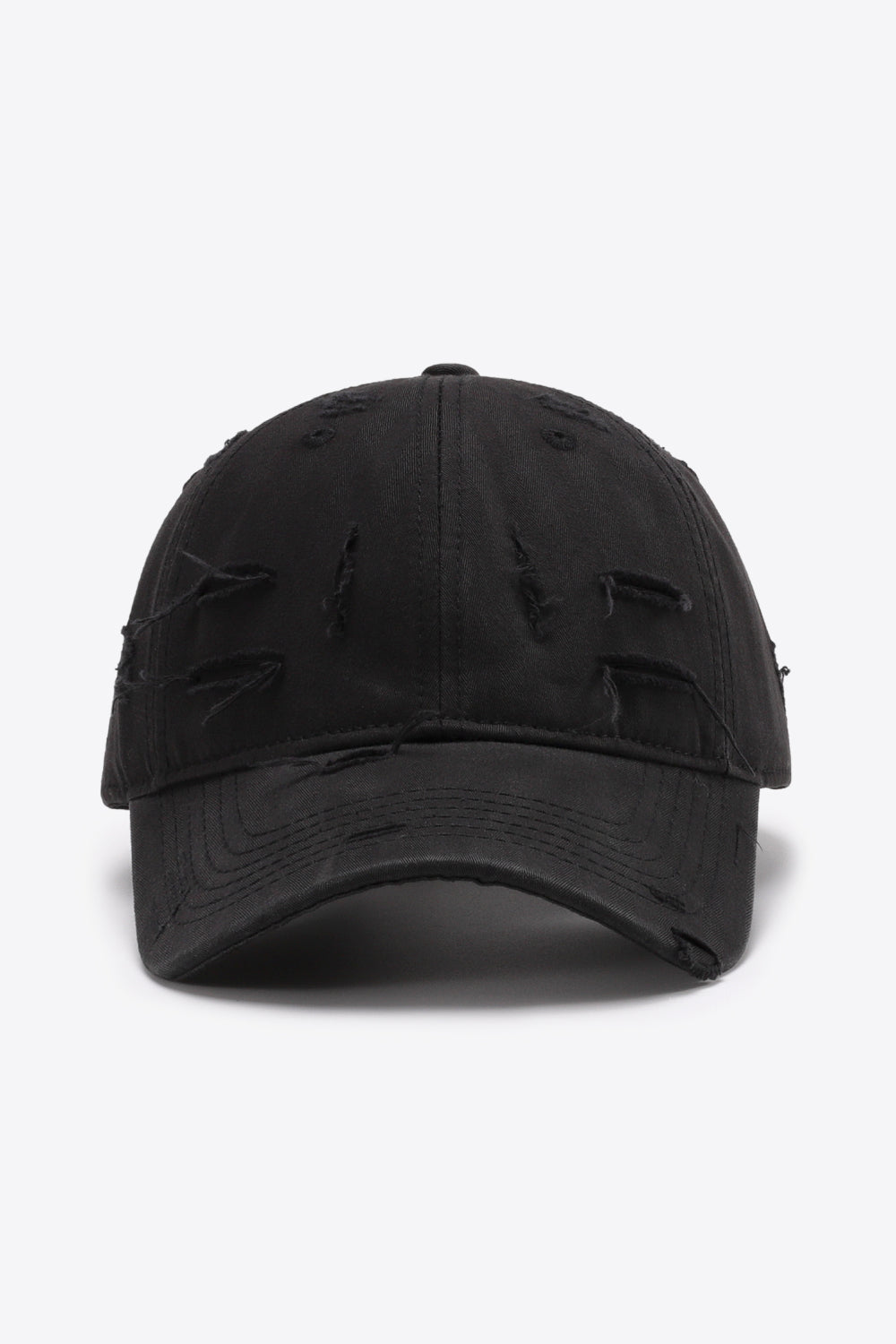 Distressed Adjustable Baseball Cap - Hats - FITGGINS