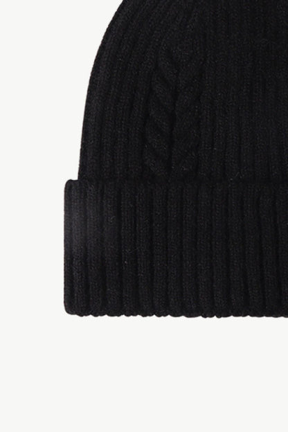 Cable-Knit Cuff Beanie - Hats - FITGGINS