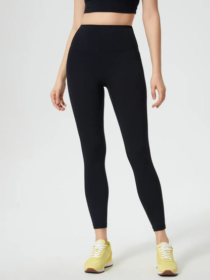 Millennia Wide Waistband Active Leggings Black Fitggins