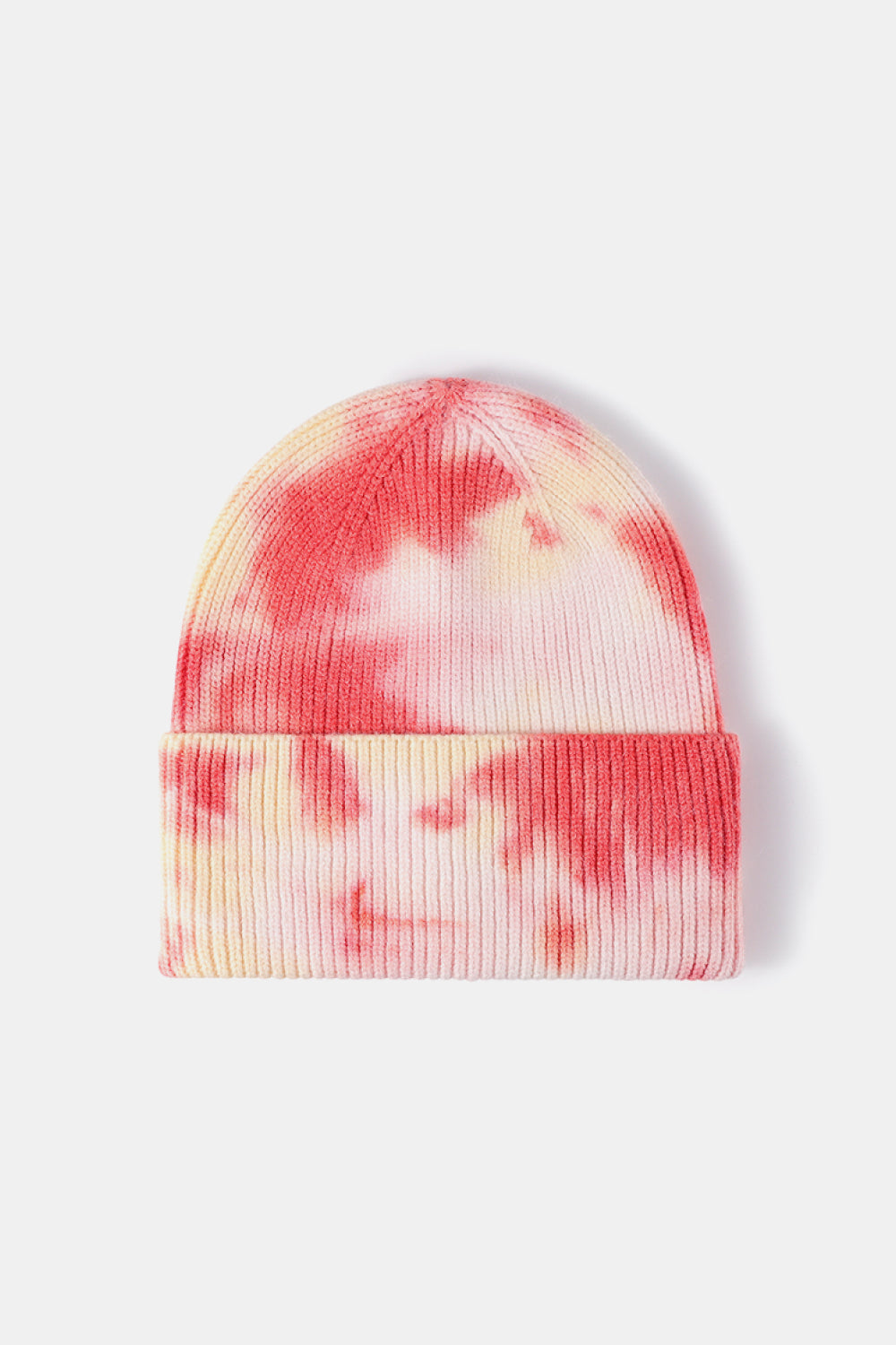 Tie-Dye Cuffed Rib-Knit Beanie Hat - Hats - FITGGINS