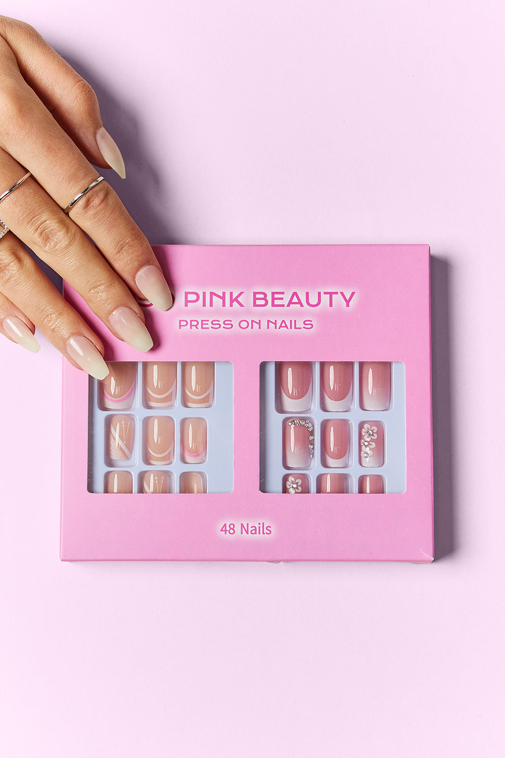 SO PINK BEAUTY Press On Nails 2 Packs - - FITGGINS