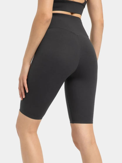 Millennia High Rise Wide Waistband Active Shorts Fitggins