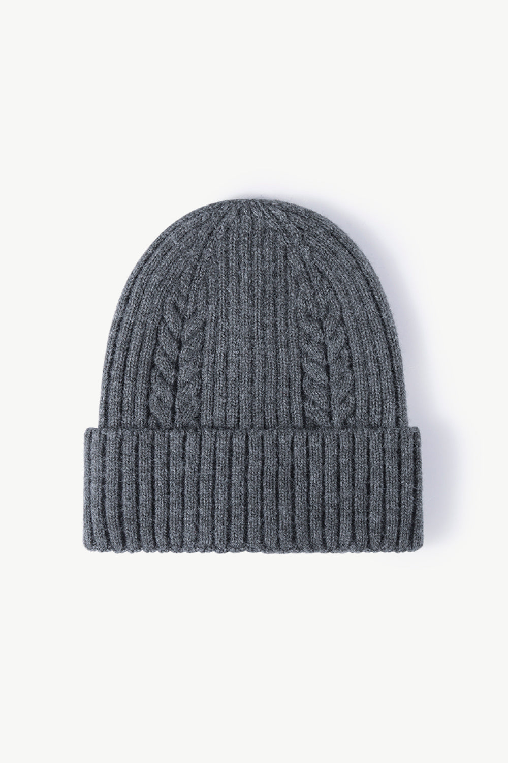 Cable-Knit Cuff Beanie - Hats - FITGGINS