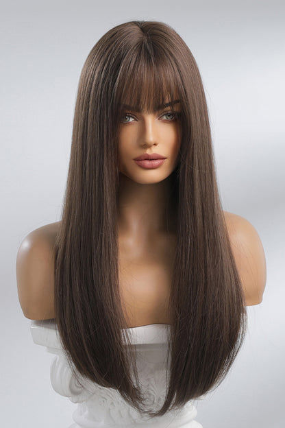 Full Machine Long Straight Synthetic Wigs 26'' - Hair - FITGGINS