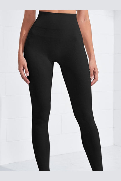 High Waist Active Leggings - Leggings - FITGGINS