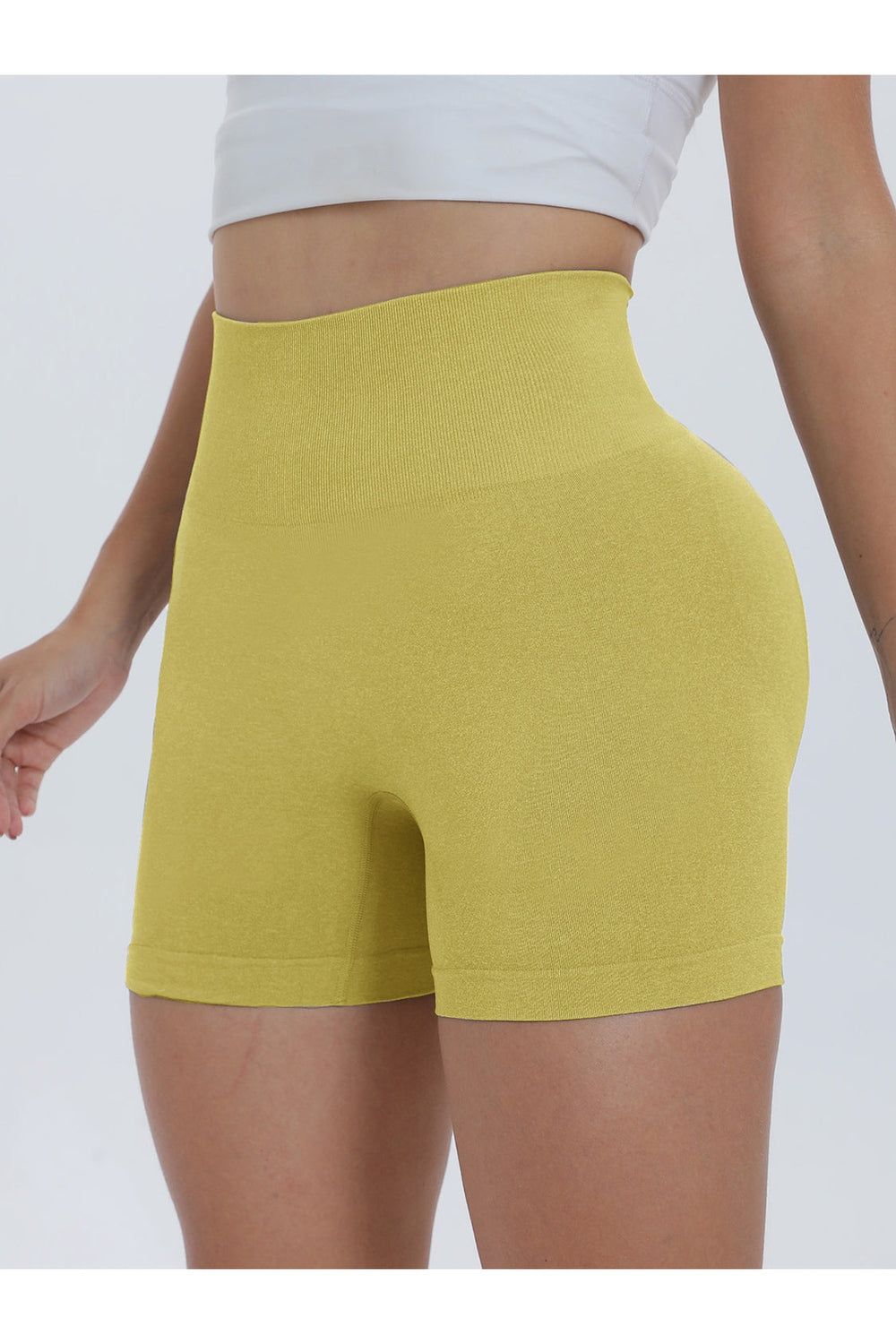 High Waist Active Shorts - Short Leggings - FITGGINS